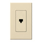 Lutron Nova T Architectural Telephone Jack - 6-Conductor RJ11 | NT-PJ
