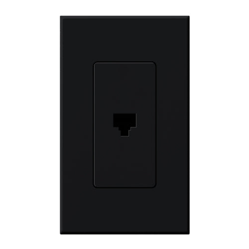 Lutron Nova T Architectural Telephone Jack - 6-Conductor RJ11 | NT-PJ