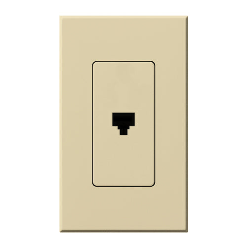 Lutron Nova T Architectural Telephone Jack - 6-Conductor RJ11 | NT-PJ