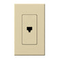 Lutron Nova T Architectural Telephone Jack - 6-Conductor RJ11 | NT-PJ
