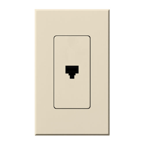 Lutron Nova T Architectural Telephone Jack - 6-Conductor RJ11 | NT-PJ