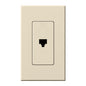 Lutron Nova T Architectural Telephone Jack - 6-Conductor RJ11 | NT-PJ