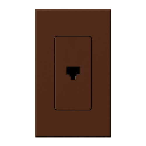 Lutron Nova T Architectural Telephone Jack - 6-Conductor RJ11 | NT-PJ