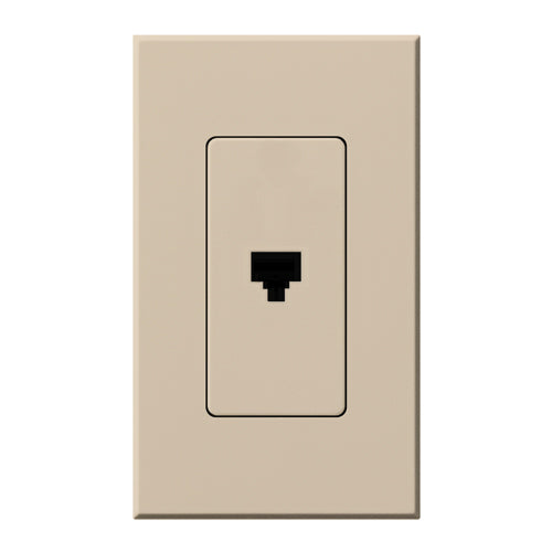 Lutron Nova T Architectural Telephone Jack - 6-Conductor RJ11 | NT-PJ