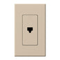 Lutron Nova T Architectural Telephone Jack - 6-Conductor RJ11 | NT-PJ
