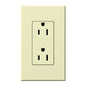 Lutron Nova T Duplex 15A Receptacle 125V- Architectural Matte Finish | NTR-15
