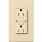 Lutron Nova T 15A Self-Testing GFCI Receptacle 120V Architectural Matte | NTR-15-GFST