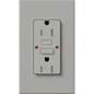 Lutron Nova T 15A Self-Testing GFCI Receptacle 120V Architectural Matte | NTR-15-GFST