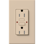 Lutron Nova T 15A Self-Testing GFCI Receptacle 120V Architectural Matte | NTR-15-GFST