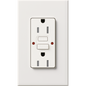 Lutron Nova T 15A Self-Testing GFCI Receptacle 120V Architectural Matte | NTR-15-GFST
