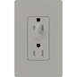 Lutron Nova T Architectural 15A Half-Dimming Tamper-Resistant Receptacle | NTR-15-HDTR