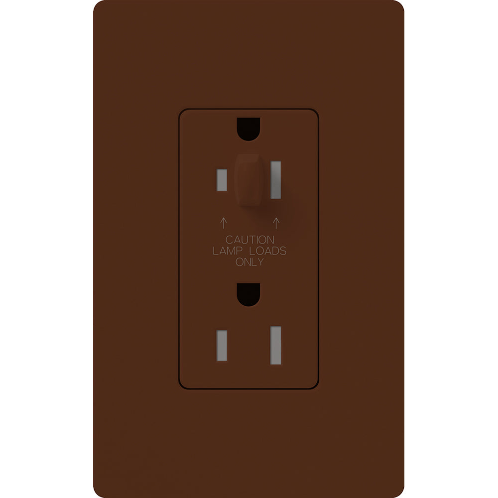Lutron Nova T Architectural 15A Half-Dimming Tamper-Resistant Receptacle | NTR-15-HDTR