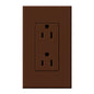 Lutron Nova T Duplex 15A Receptacle 125V- Architectural Matte Finish | NTR-15