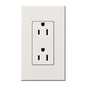 Lutron Nova T Duplex 15A Receptacle 125V- Architectural Matte Finish | NTR-15