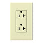 Lutron Nova T Duplex 20A Receptacle 125V- Architectural Matte Finish | NTR-20