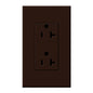 Lutron Nova T Duplex 20A Receptacle 125V- Architectural Matte Finish | NTR-20