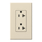 Lutron Nova T Duplex 20A Receptacle 125V- Architectural Matte Finish | NTR-20