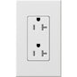 Lutron Nova T Duplex 20A Receptacle 125V- Architectural Matte Finish | NTR-20