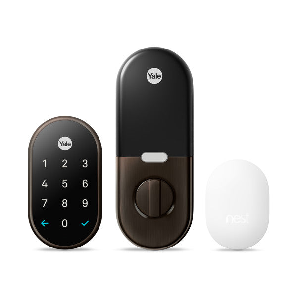Nest × Yale Lock Deadbolt - Keypad - Key-Free - Nest/Google | RB-YRD540-WV