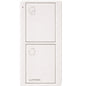 Product Display Visual of the SKU: PJ2-2B-TSW-P11 for Marketing of theLutron Pico Smart Remote, 2-Button Entry Scene (Home/Away Icons) | PJ2-2B-XX-P11