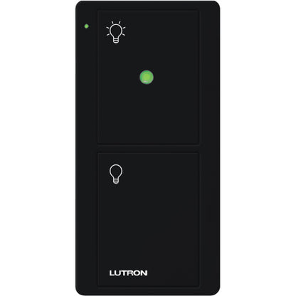 Lutron Pico Wireless Remote with Nightlight (2-button, screen text) | PJN-2B-GXX-L01