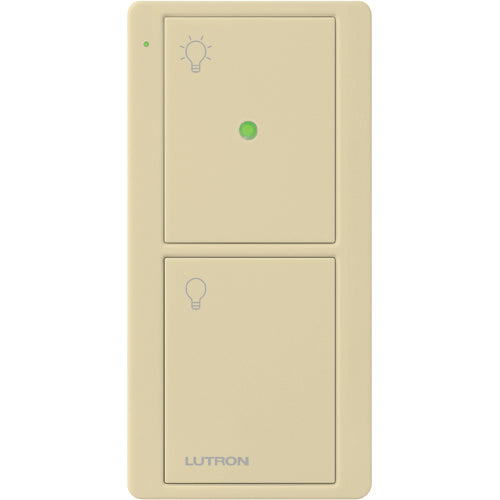 Lutron Pico Wireless Remote with Nightlight (2-button, screen text) | PJN-2B-GXX-L01