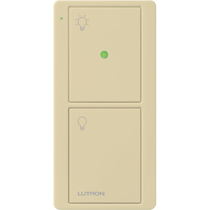 Lutron Pico Wireless Remote with Nightlight (2-button, screen text) | PJN-2B-GXX-L01