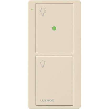 Lutron Pico Wireless Remote with Nightlight (2-button, screen text) | PJN-2B-GXX-L01