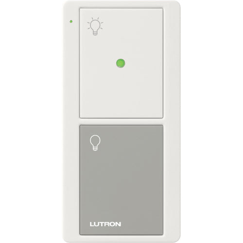 Lutron Pico Wireless Remote with Nightlight (2-button, screen text) | PJN-2B-GXX-L01