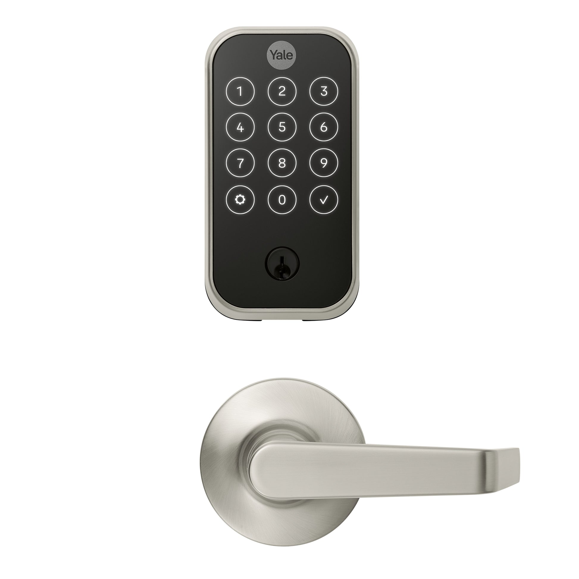 Yale Pro 2 Interconnected Lock - Touchscreen - Keyed - Bluetooth | YMC624-BLE - Satin Nickel
