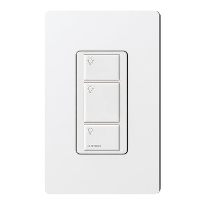 Lutron Pico Wired Control, 3-Button, 20V (Light Icons) | PX-3B-XX-I01