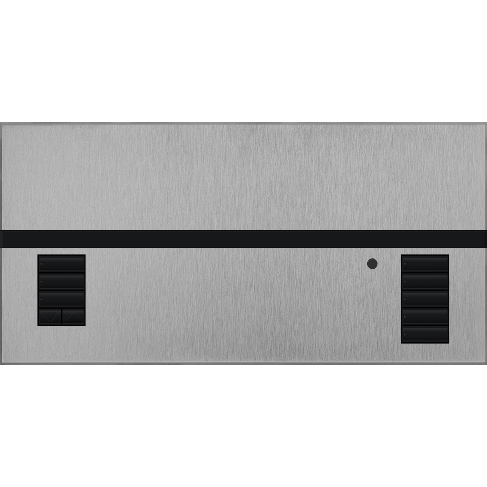Lutron GRAFIK Eye QS - 1 Shade Zone Metal Faceplate Kit - Architectural Finish | QSGFP-1