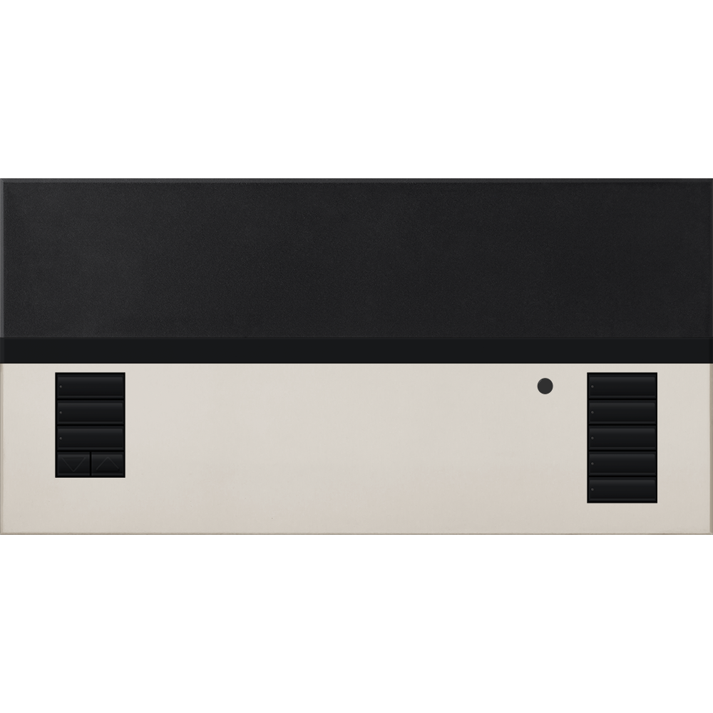 Lutron GRAFIK Eye QS Faceplate Kit | 1 Shade Zone | Metal Finish | QSGFP-1