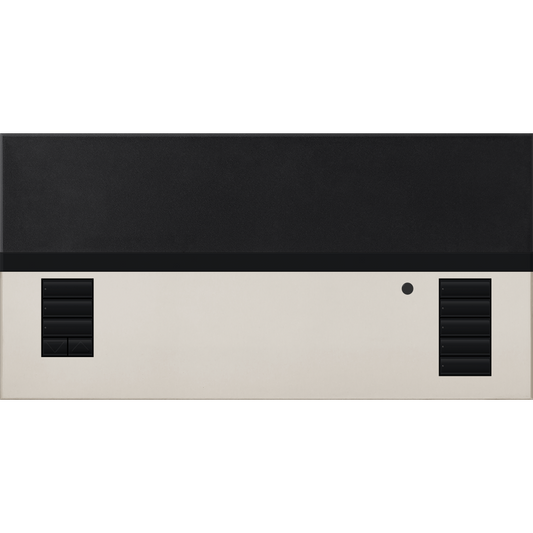 Lutron GRAFIK Eye QS Faceplate Kit | 1 Shade Zone | Metal Finish | QSGFP-1