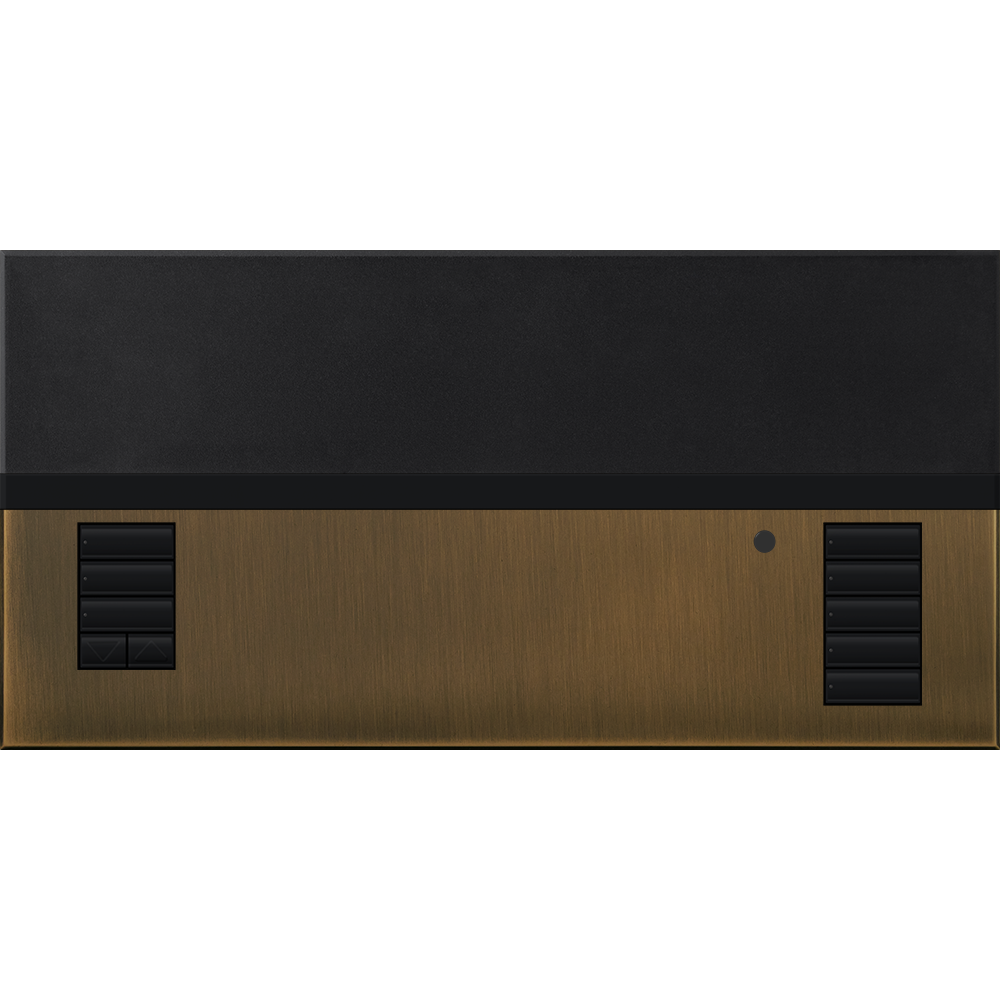 Lutron GRAFIK Eye QS Faceplate Kit | 1 Shade Zone | Metal Finish | QSGFP-1