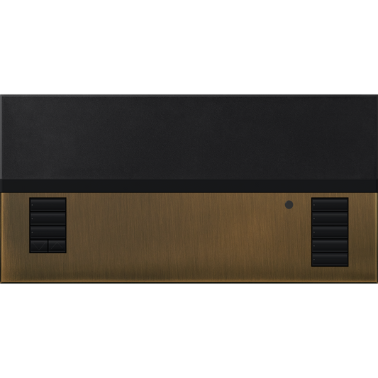 Lutron GRAFIK Eye QS Faceplate Kit | 1 Shade Zone | Metal Finish | QSGFP-1