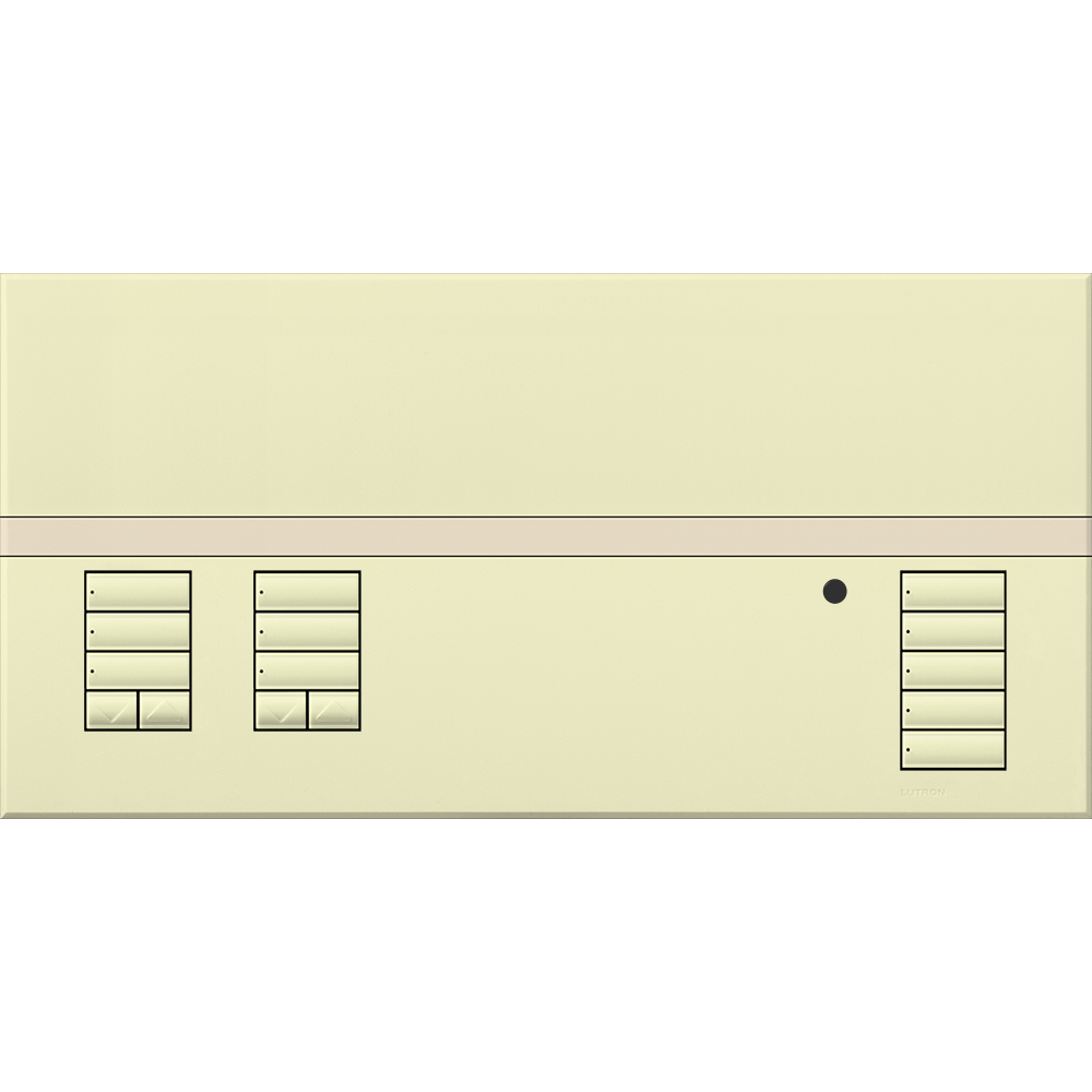 Lutron GRAFIK Eye QS Faceplate Kit - 2 Shades | QSGFP-2SW