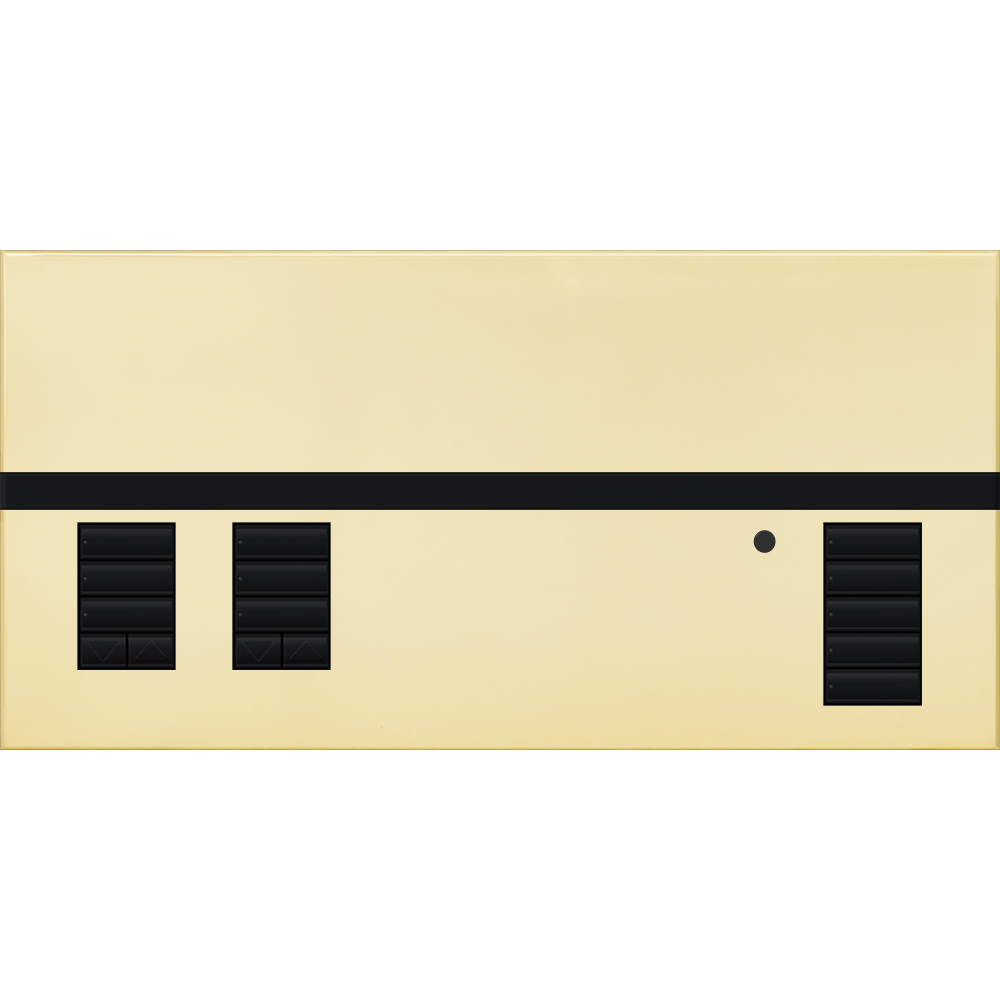 Lutron GRAFIK Eye QS - 2 Shade Zone Metal Faceplate Kit - Architectural Finish | QSGFP-2