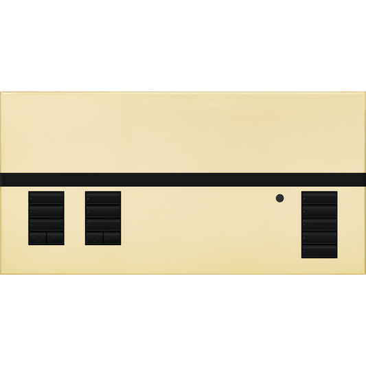 Lutron GRAFIK Eye QS - 2 Shade Zone Metal Faceplate Kit - Architectural Finish | QSGFP-2