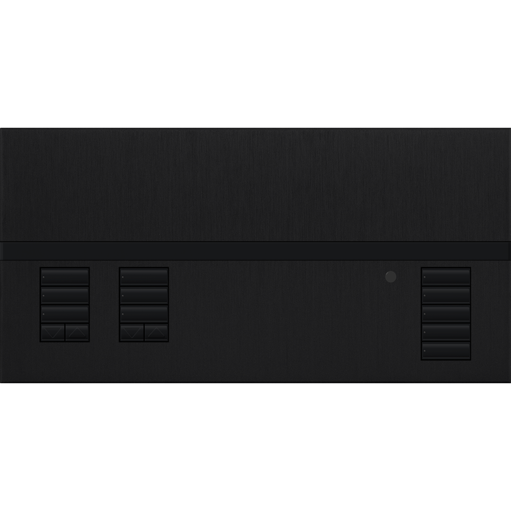 Lutron GRAFIK Eye QS - 2 Shade Zone Metal Faceplate Kit - Architectural Finish | QSGFP-2