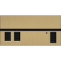Lutron GRAFIK Eye QS - 2 Shade Zone Metal Faceplate Kit - Architectural Finish | QSGFP-2