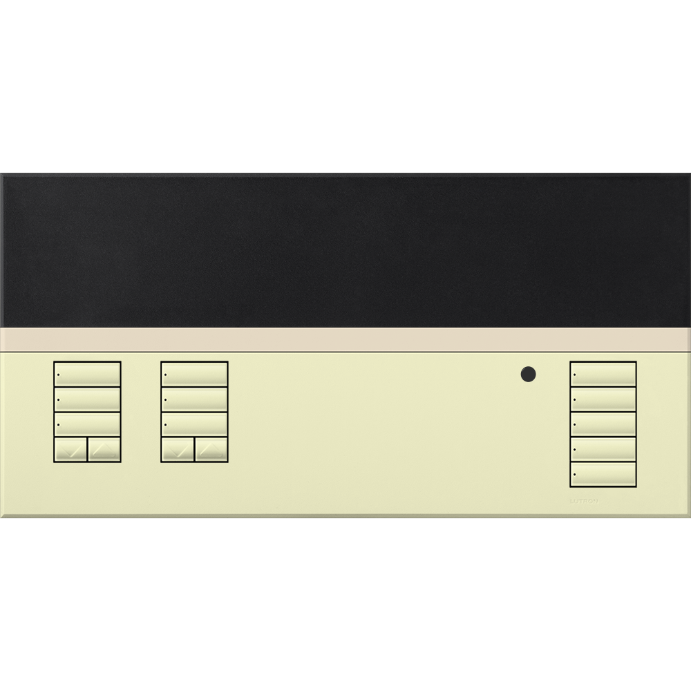 Lutron GRAFIK Eye QS Faceplate Kit - 2 Shades | QSGFP-2SW