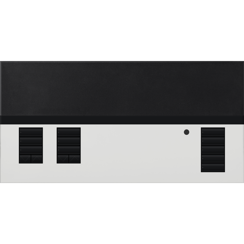 Lutron GRAFIK Eye QS - 2 Shade Zone Metal Faceplate Kit - Architectural Finish | QSGFP-2