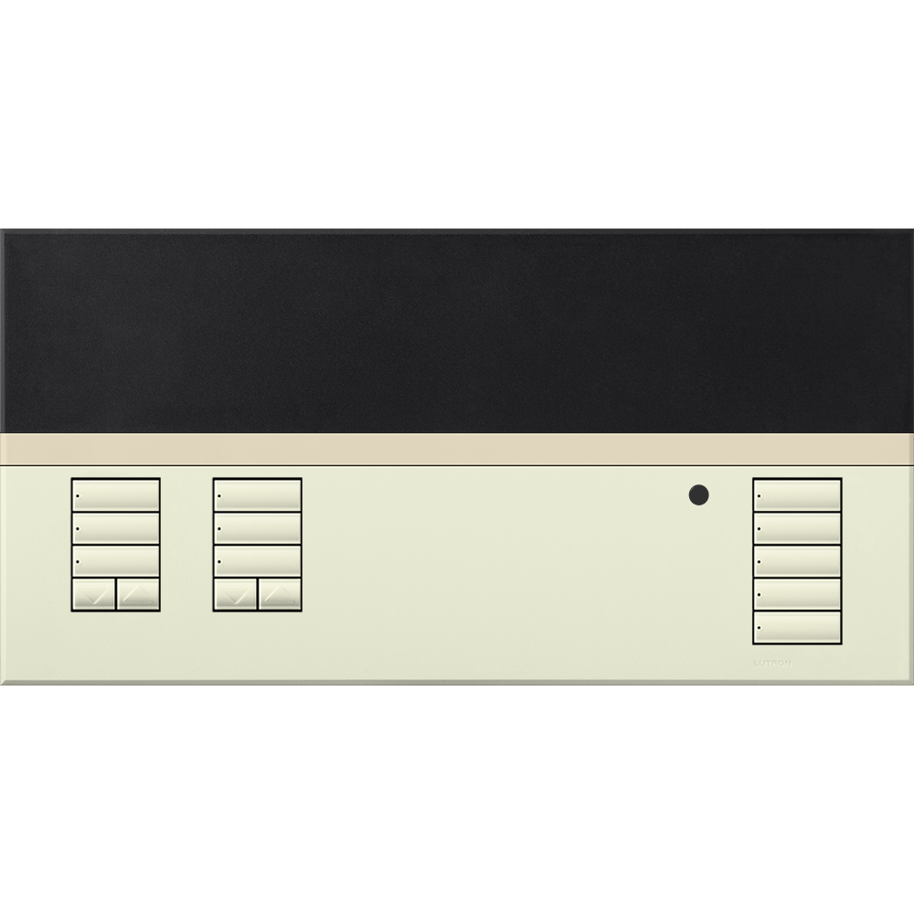 Lutron GRAFIK Eye QS Faceplate Kit - 2 Shades | QSGFP-2SW