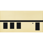 Lutron GRAFIK Eye QS - 3 Shade Zone Metal Faceplate Kit - Architectural Finish | QSGFP-3