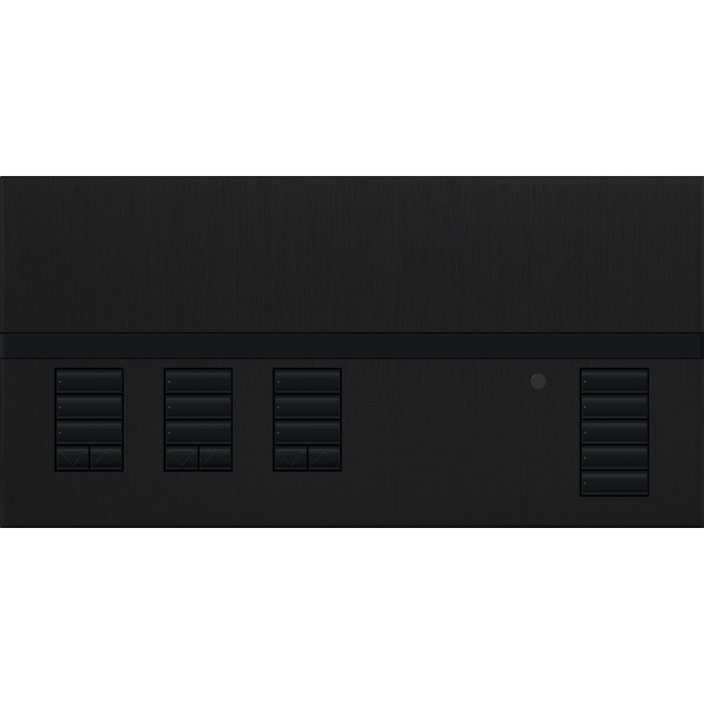 Lutron GRAFIK Eye QS - 3 Shade Zone Metal Faceplate Kit - Architectural Finish | QSGFP-3