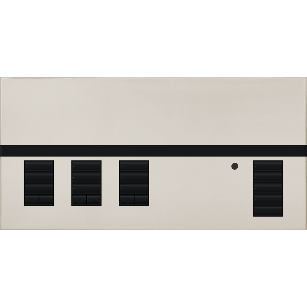 Lutron GRAFIK Eye QS Faceplate Kit - 3 Shade Zones | QSGFP-3