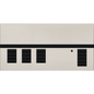 Lutron GRAFIK Eye QS Faceplate Kit - 3 Shade Zones | QSGFP-3