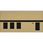 Lutron GRAFIK Eye QS - 3 Shade Zone Metal Faceplate Kit - Architectural Finish | QSGFP-3