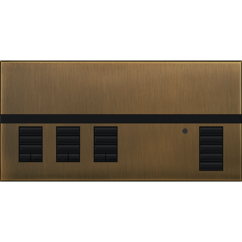 Lutron GRAFIK Eye QS Faceplate Kit - 3 Shade Zones | QSGFP-3